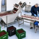 Mașină de spălat fructe cu sistem de barbotare